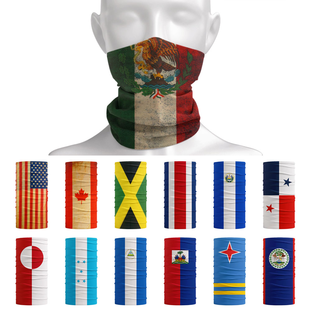 Motorcycle Gear Cover - Bandana drapeaux nationaux d'amérique du nord