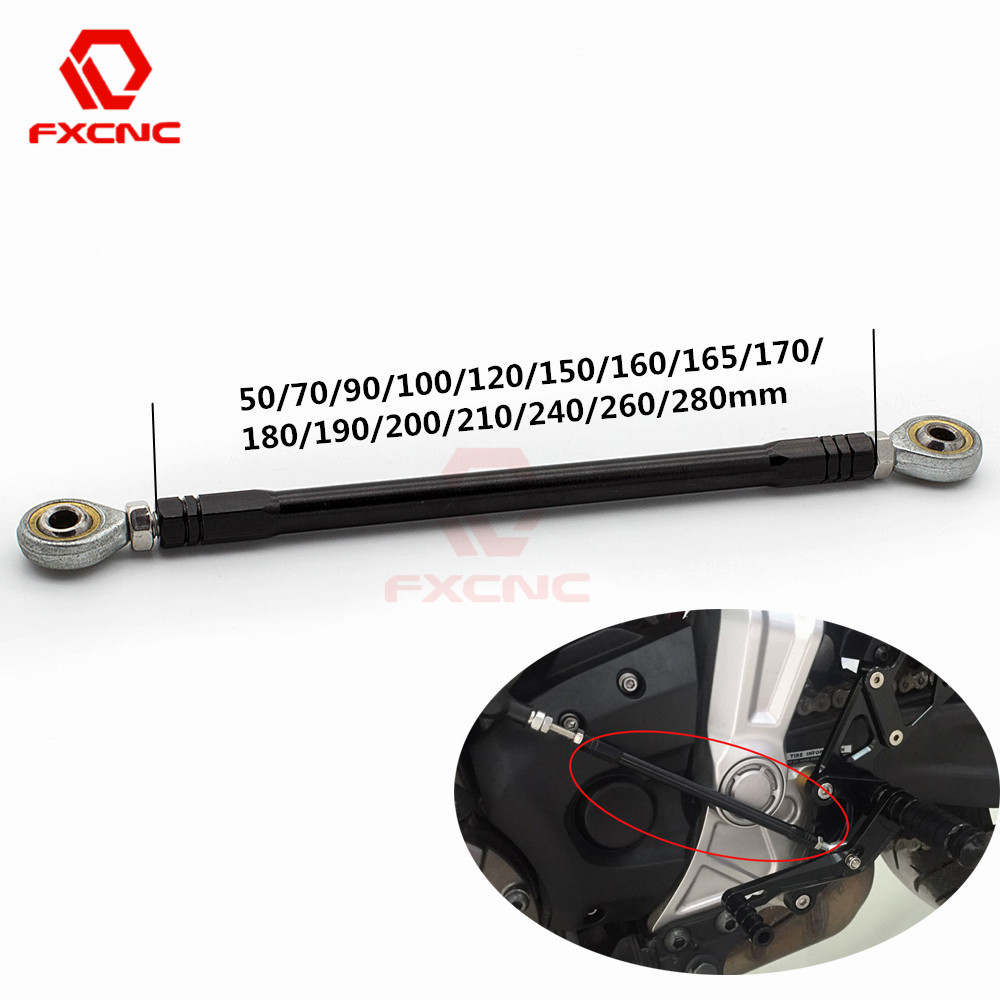 Motorcycle Gear Linkage Rod - Repose-pieds arrière de moto noir 40