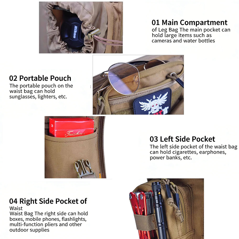 Sac de jambe tactique imperméa - Motorcycle Gear Travel Bag avis et prix