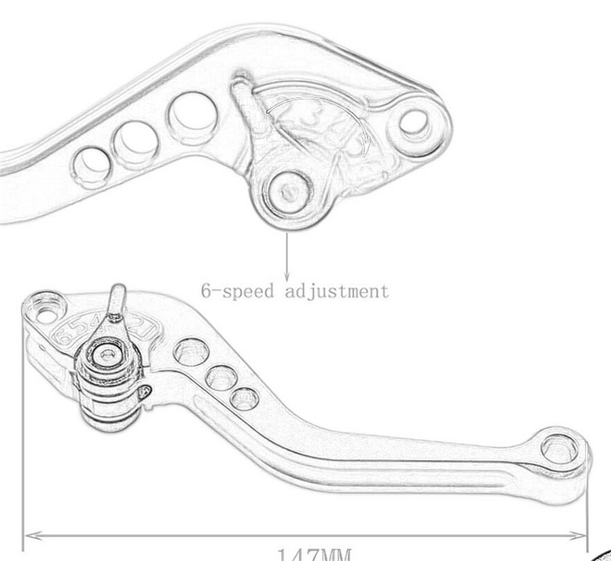 Leviers d'embrayage de frein d - Motorcycle Gear Logo avis et prix
